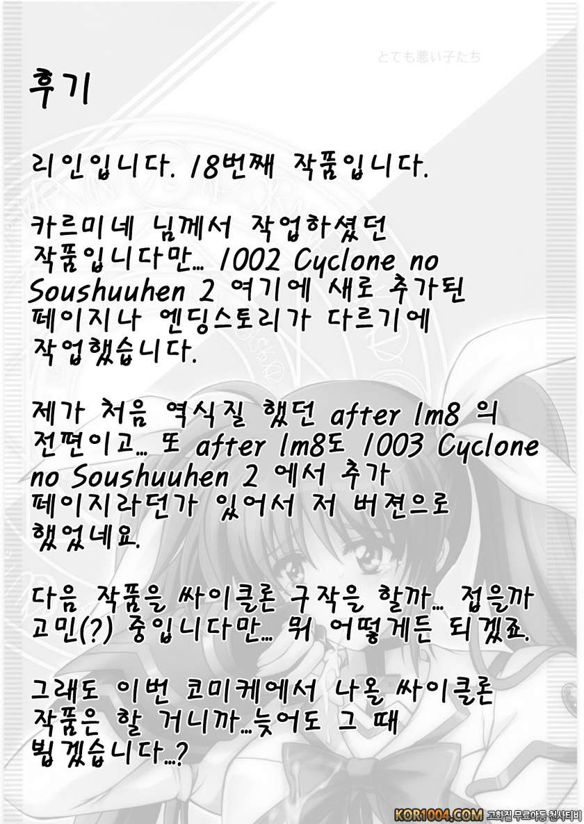 [CYCLONE (Izumi Kazuya)] Situation Note LM8 (Mahou Shoujo Lyrical Nano…_by 망가 이미지 #22